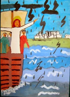 JÉzus lecsendesíti a vihart